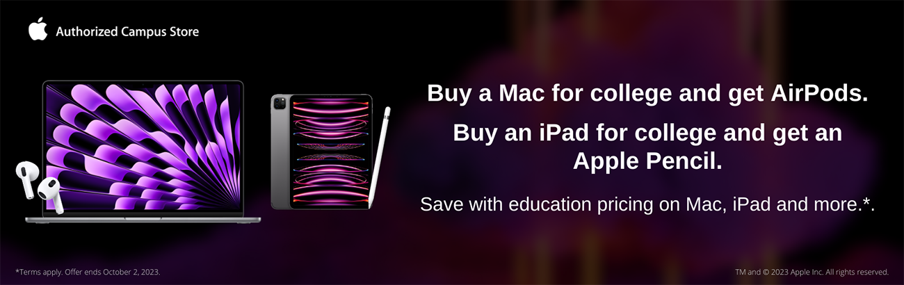 Apple Back to School 2023 - Free AirPods with MacBook or iMac, free Apple Pencil with iPad Pro or iPad Air